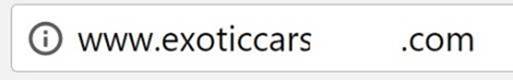 Browser address bar for a site without an SSL certificate